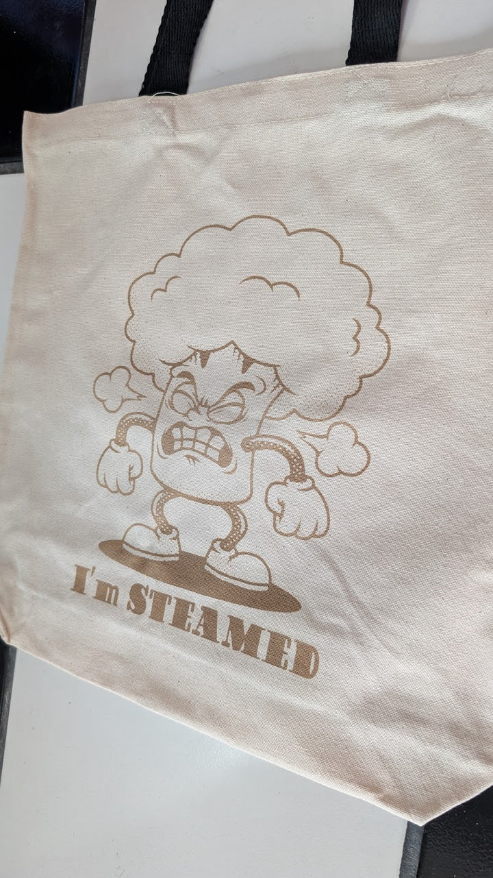 I'm STEAMED Tote Bag