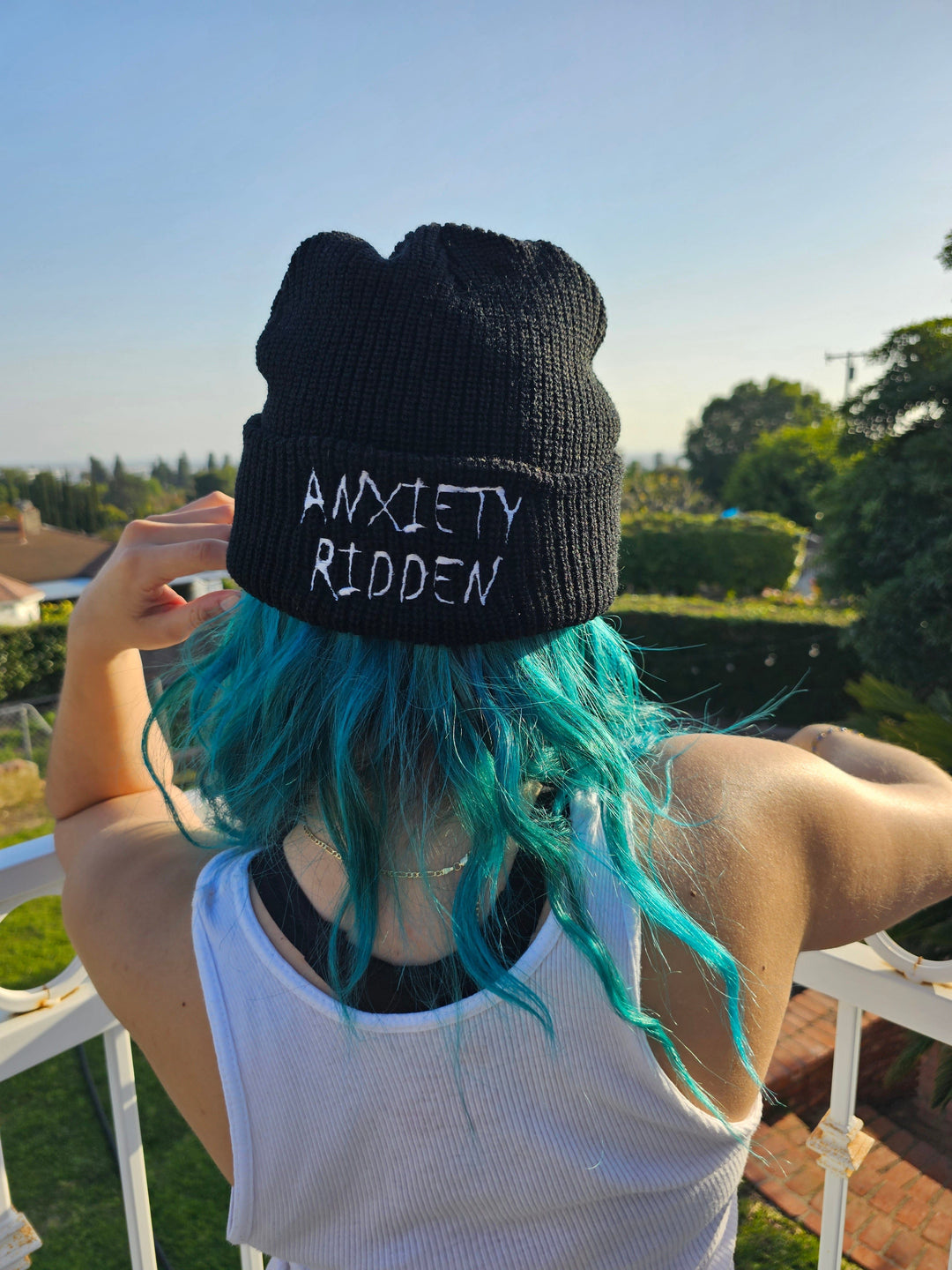 PixelThat Beanies Anxiety Ridden Beanie