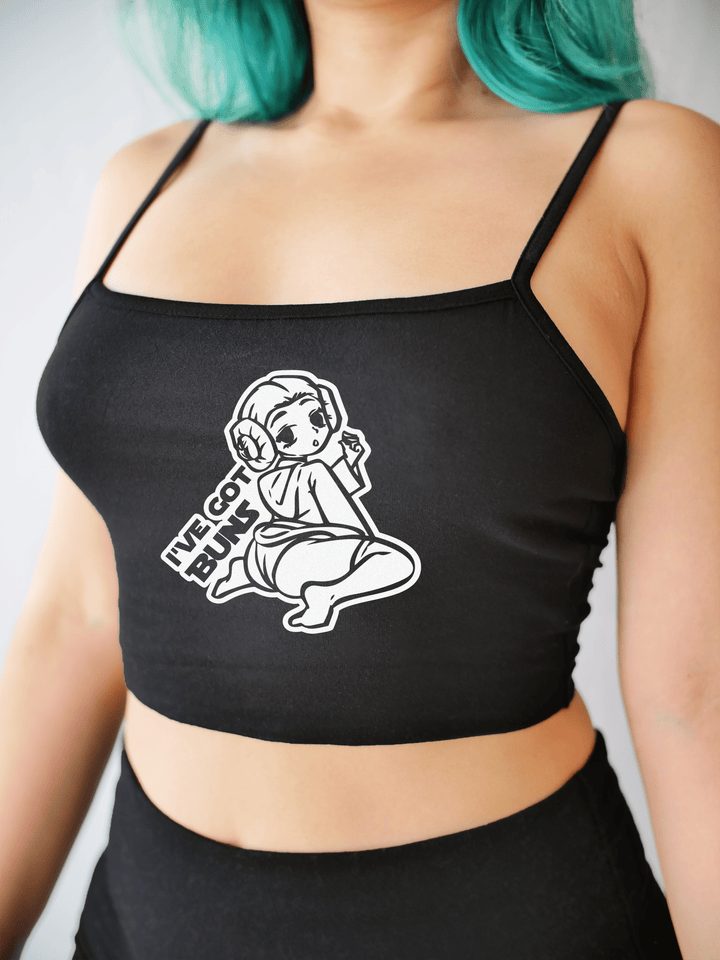 PixelThat Crop Top I've Got Buns Crop Top