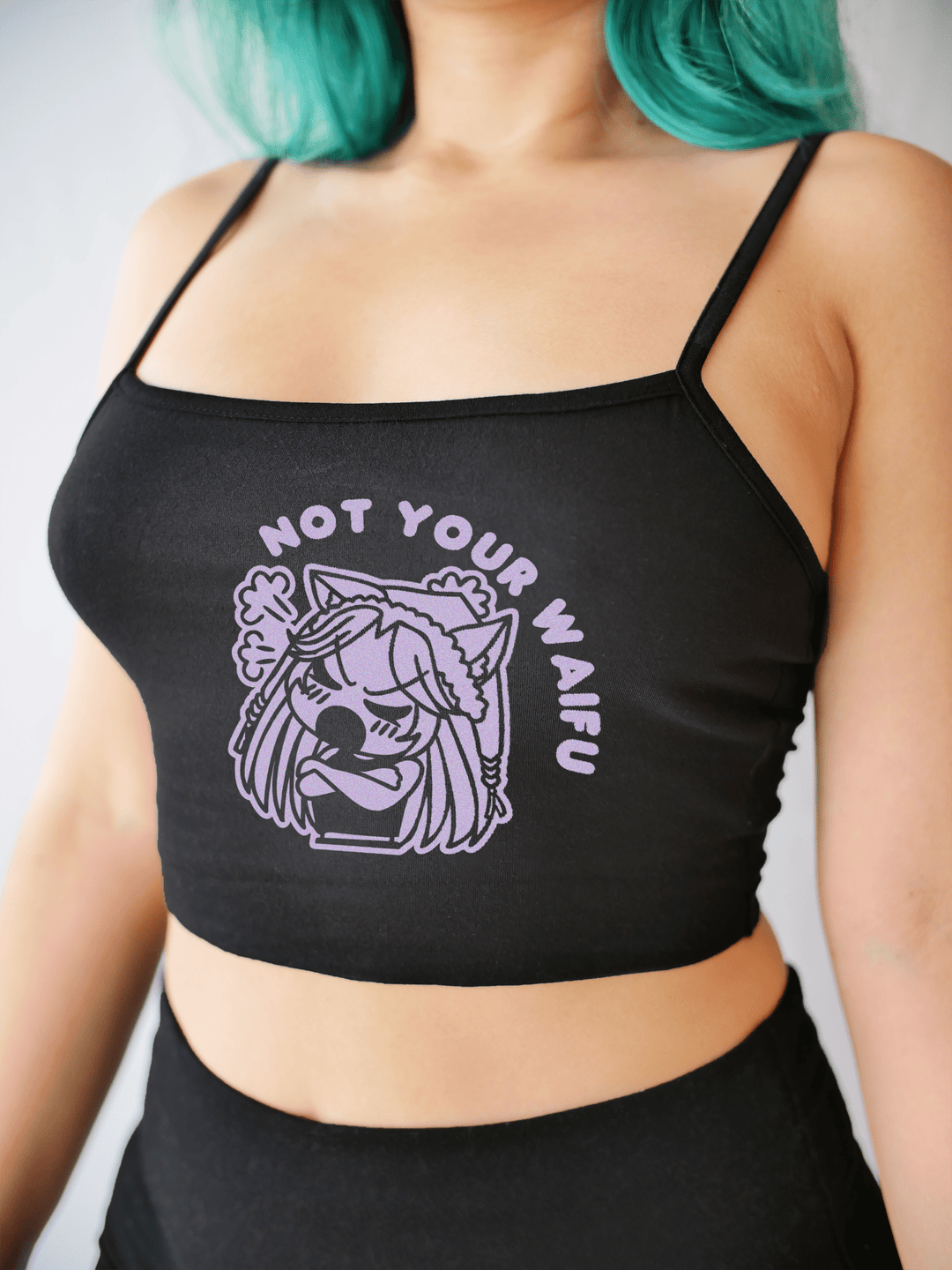 PixelThat Crop Top Not Your Waifu Crop Top