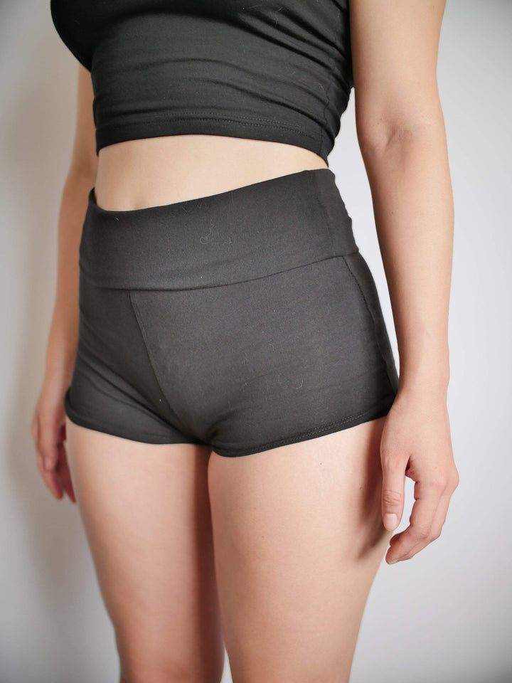 PixelThat Punderwear Yoga Shorts Gothicc Yoga Shorts