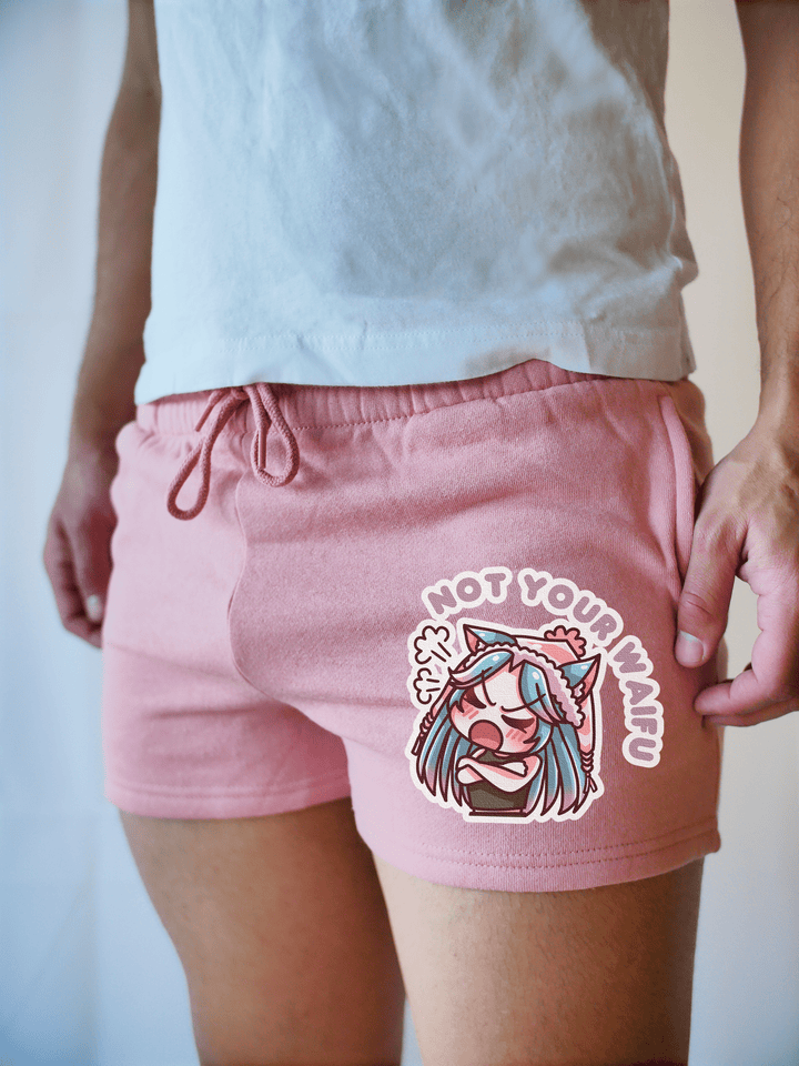 PixelThat  Shorts Muave / S / Front Not Your Waifu Pixel PJ SweatShorts