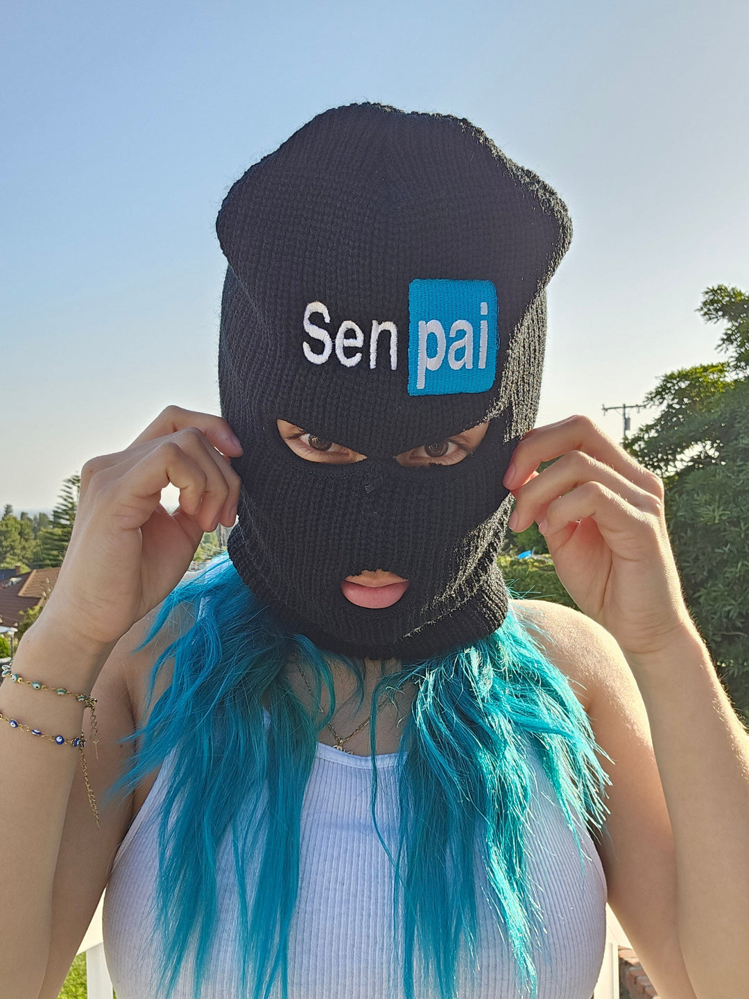 PixelThat Ski Mask 3 Hole Beanie Ski Mask - Senpai