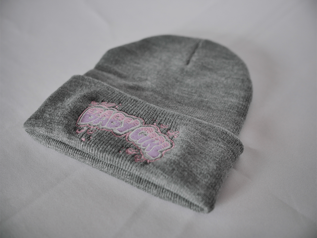 PixelThat Beanies Grey Baby Girl Beanie