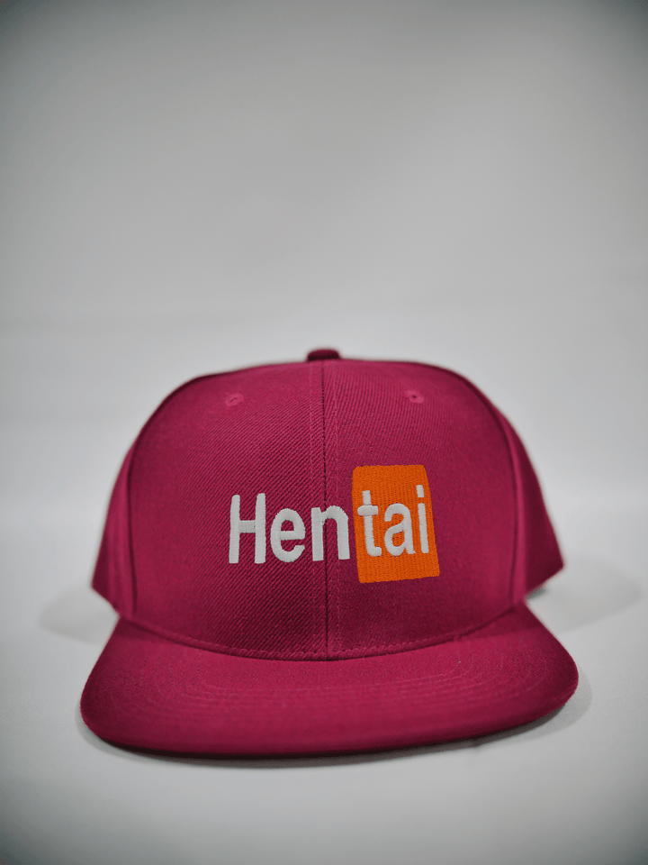 PixelThat Hats Burgundy Hentai Snapback Hat