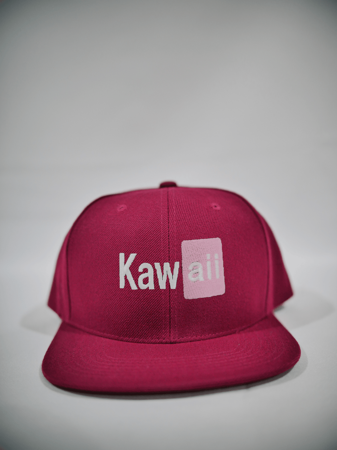 PixelThat Hats Burgundy Kawaii Snapback Hat