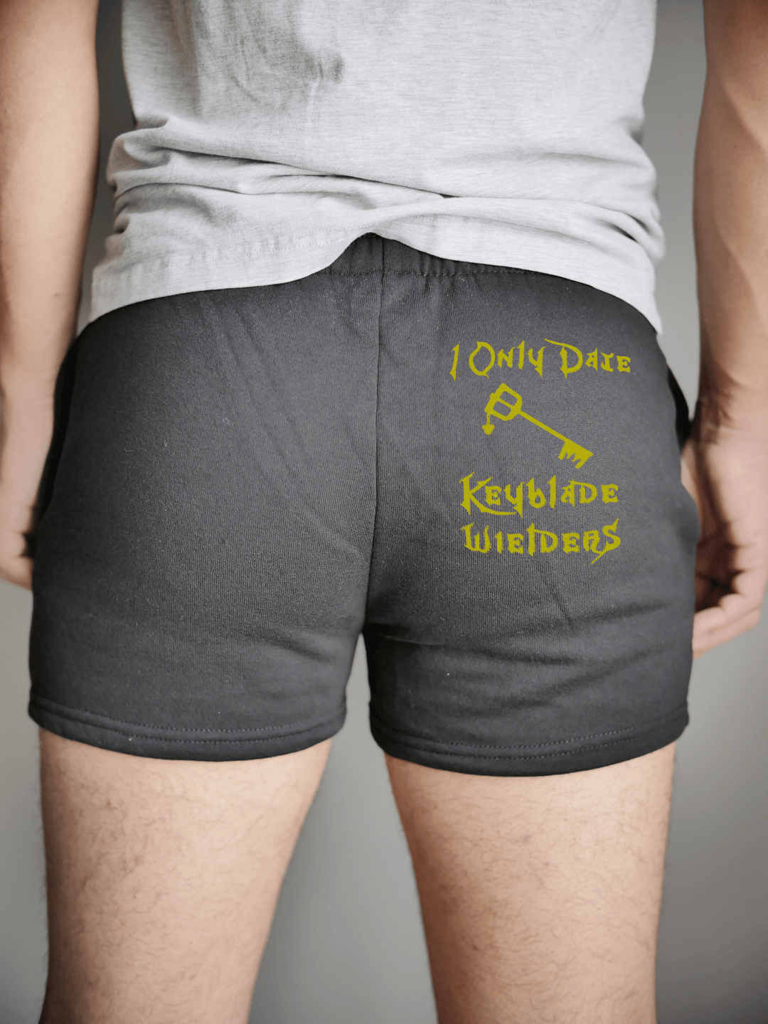 PixelThat Punderwear Shorts Black / S / Back I Only Date Keyblade Wielders Men's Gym Shorts