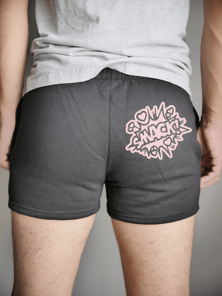 PixelThat Punderwear Shorts Black / S / Back Smack! Men's Gym Shorts