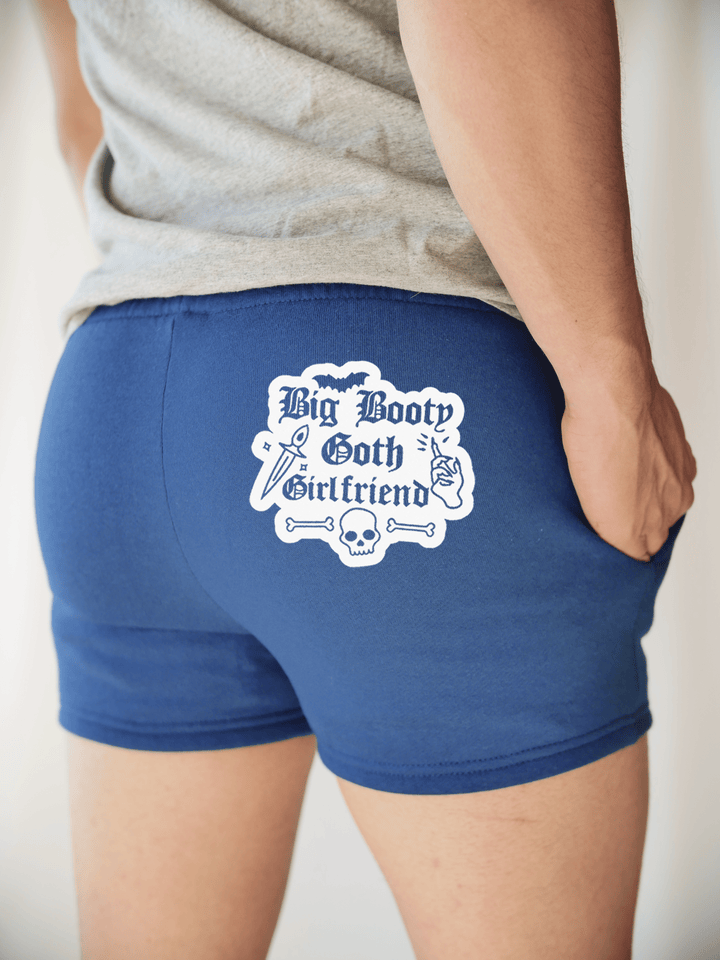 PixelThat Punderwear Shorts Royal Blue / S / Back Big Booty Goth Girlfriend Men's Gym Shorts